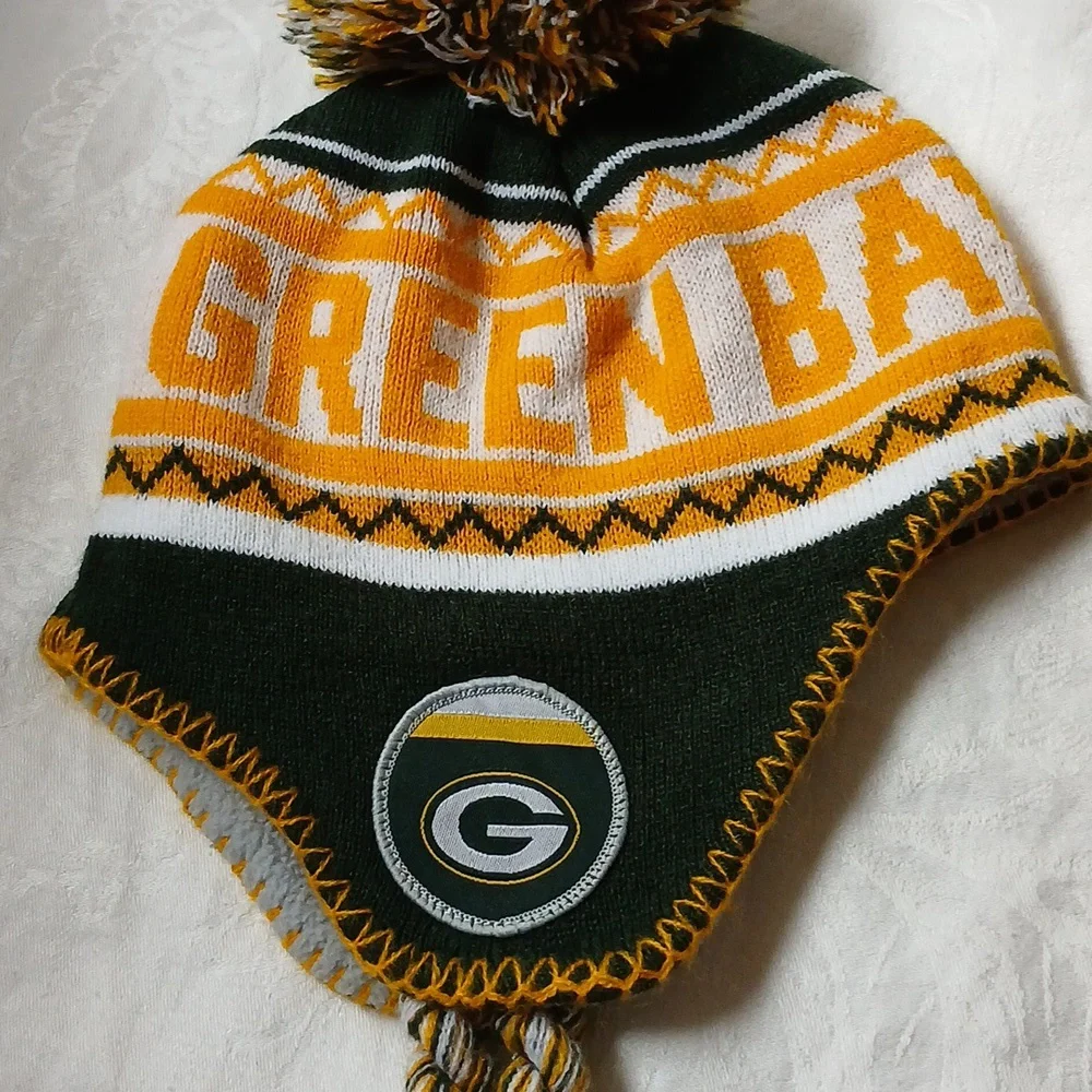 NFL Green Bay Packers Kids Pom-Pom Knit Hat